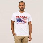MAGA sterren en strepen T-shirt (Voorkant volledig)
