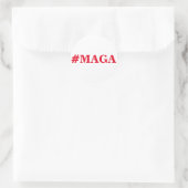 #MAGA Sticker, maak Amerika weer groot. Ronde Sticker (Tas)