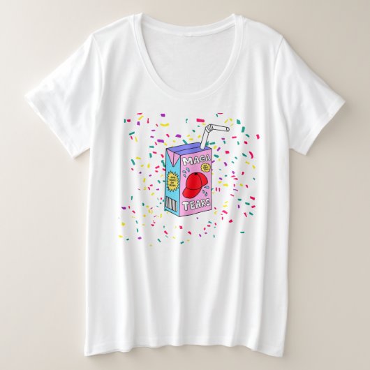 MAGA Tranen Plus Size T-shirt (Design voorkant)