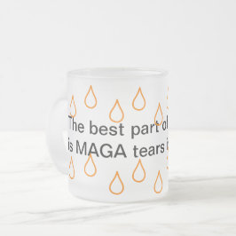 MAGA-tranen van 10 oz, gevriesdroogde Mok van glas