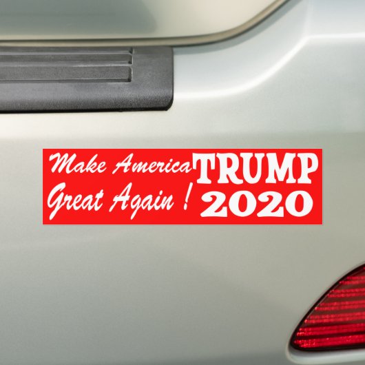 MAGA TRUMP 2020 BUMPERSTICKER (Op auto)