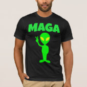 MAGA TRUMP ALIEN PEACE GRAPPIG T-SHIRT (Voorkant)