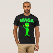 MAGA TRUMP ALIEN PEACE GRAPPIG T-SHIRT (Voorkant volledig)