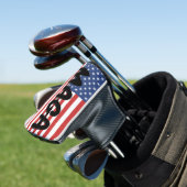 MAGA TRUMP AMERIKAANSE VLAG PUTTER GOLF HOOFD HOES GOLFHEADCOVER (Insitu)
