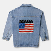 MAGA TRUMP DENIM JAS JACKET (Achterkant)