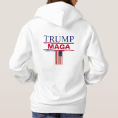 MAGA TRUMP Draai het moeras Hoodie (Achterkant)
