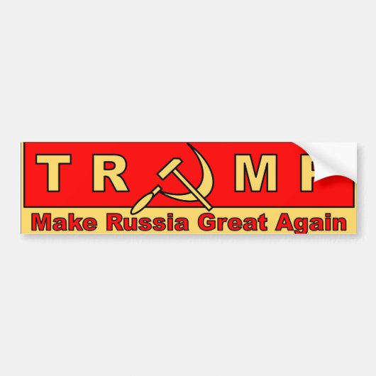 MAGA Trump Russia Ukraine election poetin Bumpersticker (Voorkant)