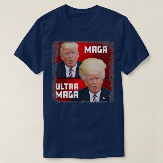 MAGA Ultra MAGA Funny Trump T-shirt (Design voorkant)