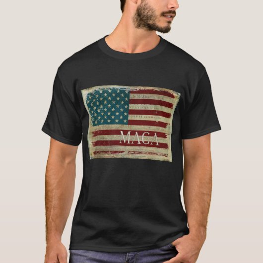  MAGA-vlagverklaring van onafhankelijkheid T-shirt (Voorkant)