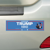 MAGA Vote for Trump Vance 2024 Bumpersticker (Op auto)
