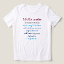 MAGA-waarheden anti-MAGA-boodschap