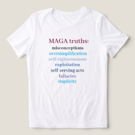 MAGA-waarheden anti-MAGA-boodschap Tri-Blend Shirt