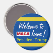 MAGA Welkom bij Iowa President Trump Rally Magneet (Voorkant / Achterkant)
