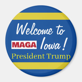 MAGA Welkom bij Iowa President Trump Rally Magneet