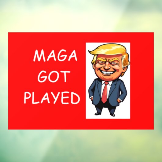 MAGA werd beetgenomen Raamsticker (Vel 3)