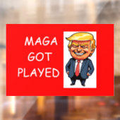 MAGA werd beetgenomen Raamsticker (Vel 2)