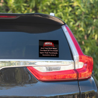 MAGA Window Decal – Openbaringen 13:16-17 Sticker