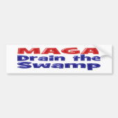 MAGA Zuig het moerasblauwe moeras rood op Bumpersticker (Voorkant)