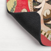 Magaart en tijger: Koreaanse Folk Art Muismat (Hoek)