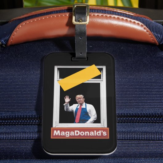 Magadonalds Trump 2024 Bagagelabel (Voorkant Insitu 2)