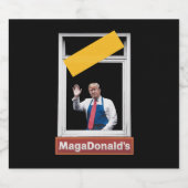 MAGADonald's Trump 2024 Bier Etiket (Enkel label)