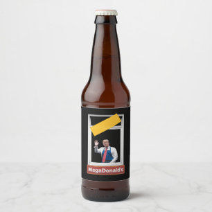 MAGADonald's Trump 2024 Bier Etiket