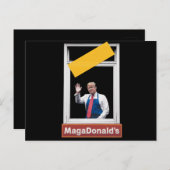 Magadonalds Trump 2024 Briefkaart (Voorkant / Achterkant)