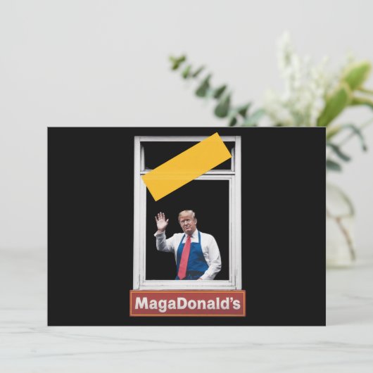 MAGADonald's Trump 2024 Kaart (Staand voorkant)