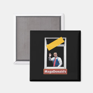 MAGADonald's Trump 2024 Magneet