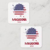 MAGADONIA 2024 VIERKANTE VISITEKAARTJE (Voorkant / Achterkant)