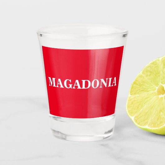 MAGADONIA SHOT GLAS (Voorkant)