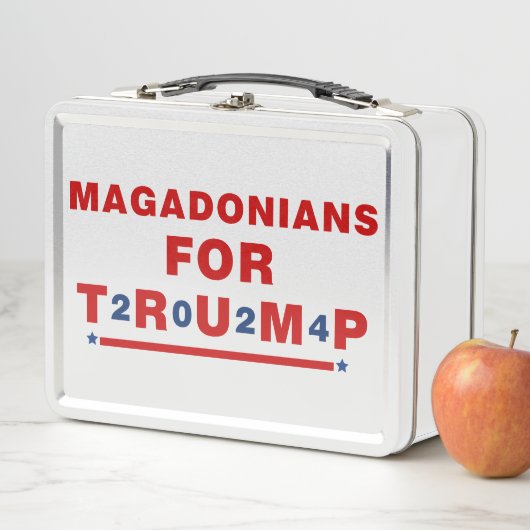 Magadonians voor Trump 2024 Red Blue Star (In situ)
