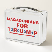 Magadonians voor Trump 2024 Red Blue Star (Voorkant)