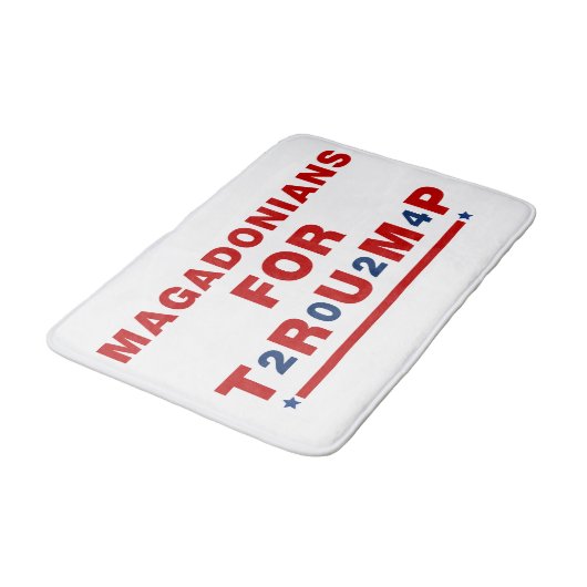 Magadonians voor Trump 2024 Red Blue Star Badmat (Gekanteld)