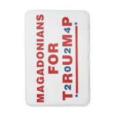 Magadonians voor Trump 2024 Red Blue Star Badmat (Voorkant Verticaal)