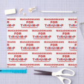 Magadonians voor Trump 2024 Red Blue Star Tissuepapier (Craft)