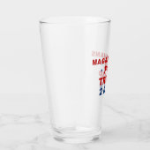 Magadonians voor Trump 2024 Rood Blauw Glas (Rechts)