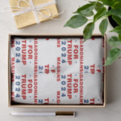 Magadonians voor Trump 2024 Rood Blauw Tissuepapier (Geschenk)