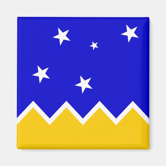 Magallanes, Chili, Antarctica-vlag Magneet (Voorkant)