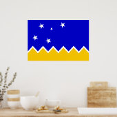 Magallanes, Chili, Antarctica-vlag Poster (Keuken)