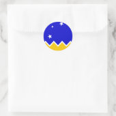 Magallanes, Chili, Chili Ronde Sticker (Tas)