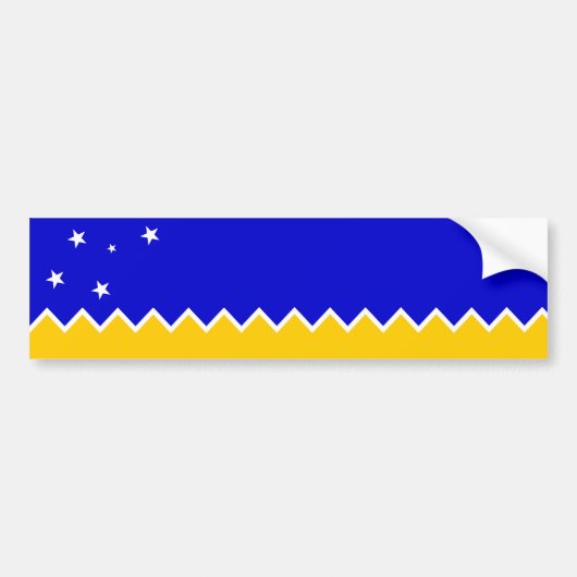 Magallanes Patagonia/Patagonian Flag. Chili Bumpersticker (Voorkant)