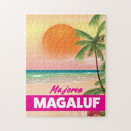 Magaluf Majorca strand reisposter Legpuzzel (Verticaal)