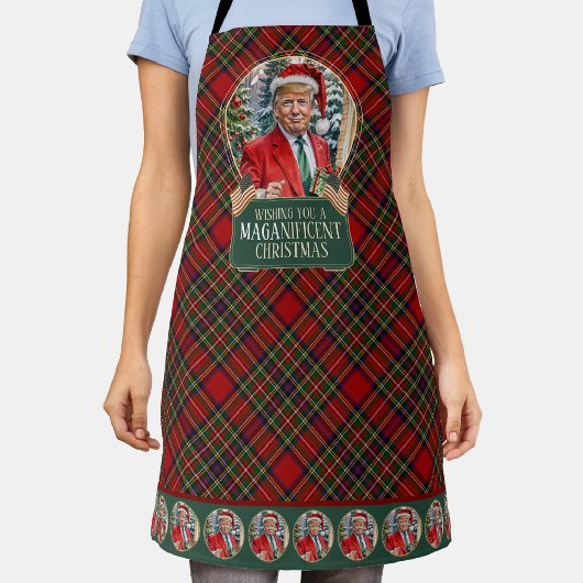 MAGAnificent Christmas MAGA Trump Tartan Schort