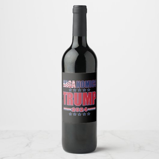 Maganomics Trump 2024 Wijn Etiket (Voorkant)