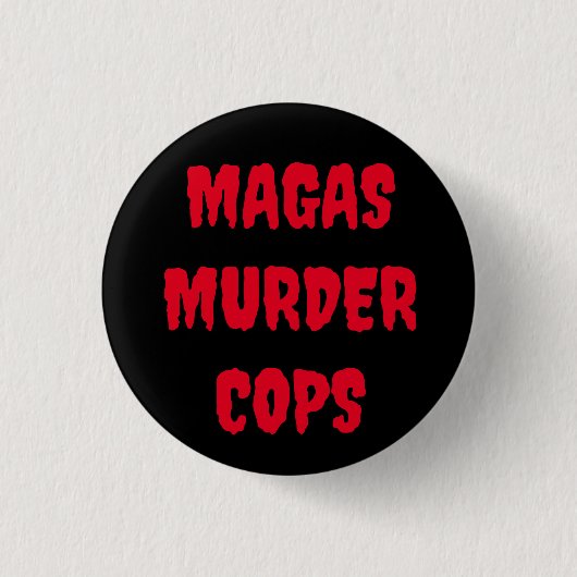 MAGAS MURDER COPS-knop Ronde Button 3,2 Cm (Voorkant)