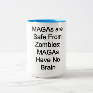 MAGA's zijn veilig voor zombies: MAGA's hebben gee Tweekleurige Koffiemok