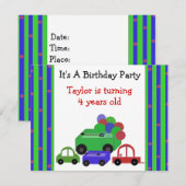 Magavond Uitnodiging voor wagens en ballonnen (Voorkant / Achterkant)