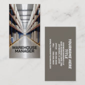 Magazijnmanager Aisle Visitekaartje (Voorkant / Achterkant)