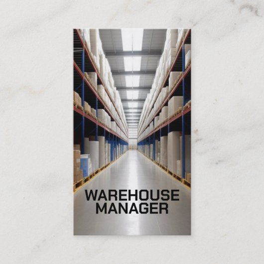 Magazijnmanager Aisle Visitekaartje (Voorkant)